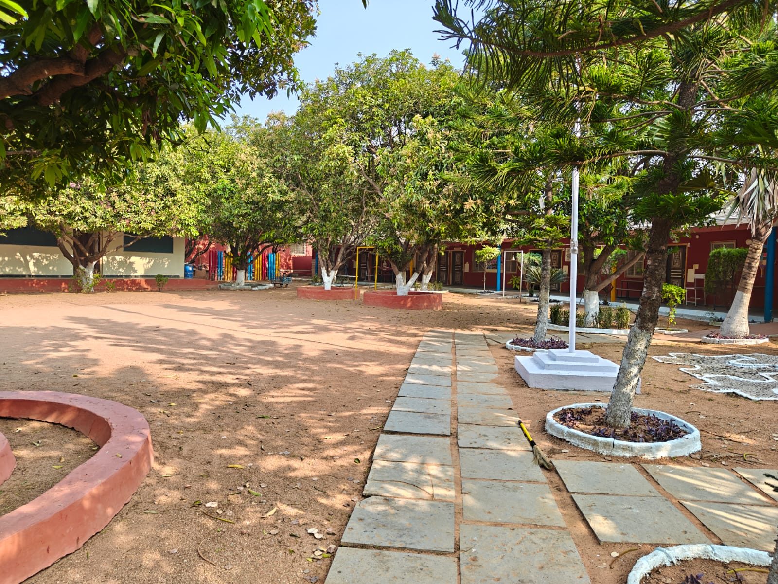 Open courtyard at Autism Ashram