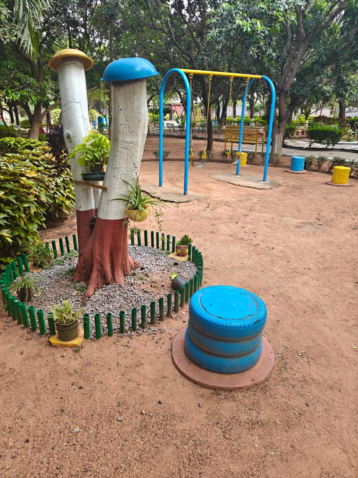 Swing and outdoor play area