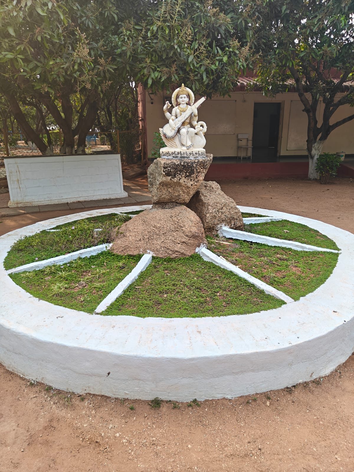 Green community space at Autism Ashram